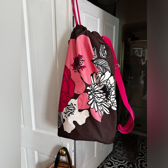 Vera Bradley Big Huge Laundry Tote Mocha Rouge - Picture 5 of 6